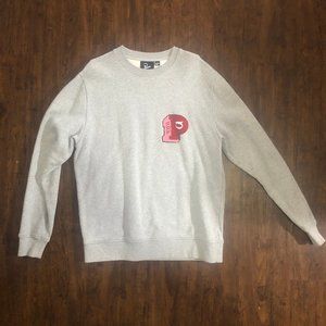 Parra Crewneck Sweatshirt Grey Size Large